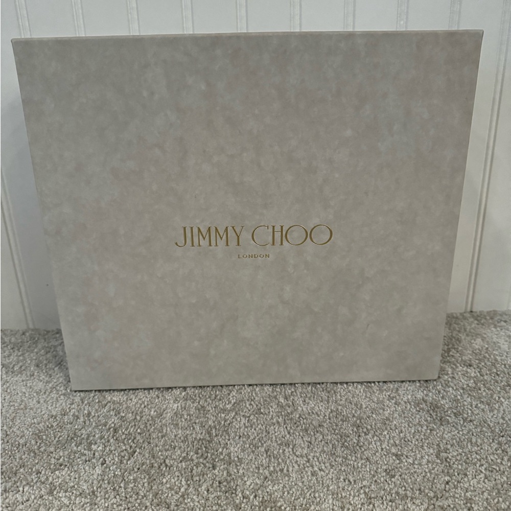 Jimmy Choo | Portia 120 | Powder Pink Glitter Mesh | 36 1/2 - Picture 9 of 11